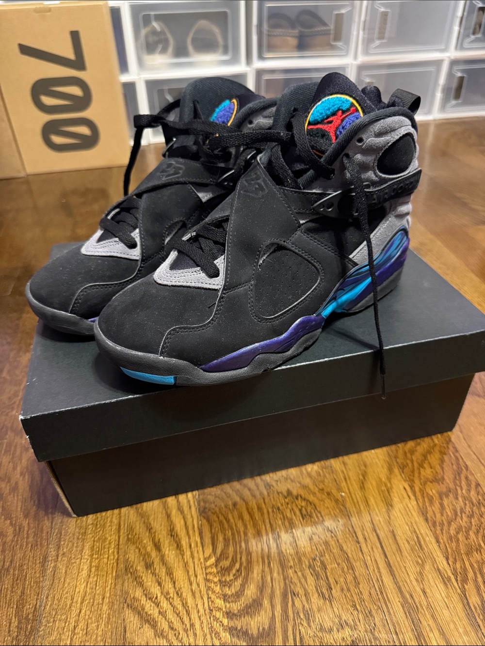 Jordan 8 aqua big kids